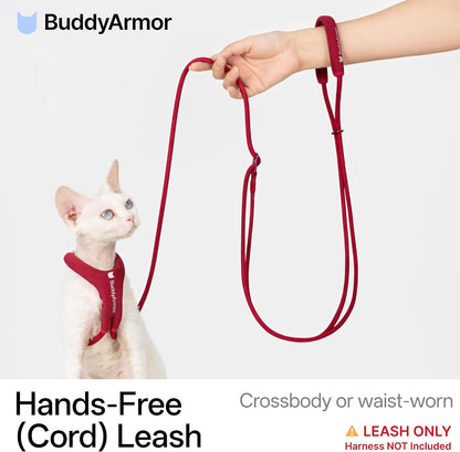BuddyArmor adjustable cat leash waist worn mode
