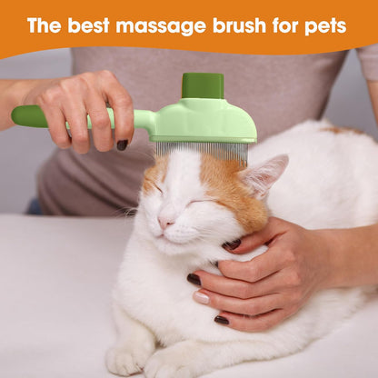 KHQBG pet brush being used on short hair dog