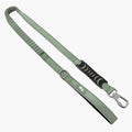 Dog Friendly Co. Bungee Dog Leash khaki regular size front view showing shock absorbing elastic section.