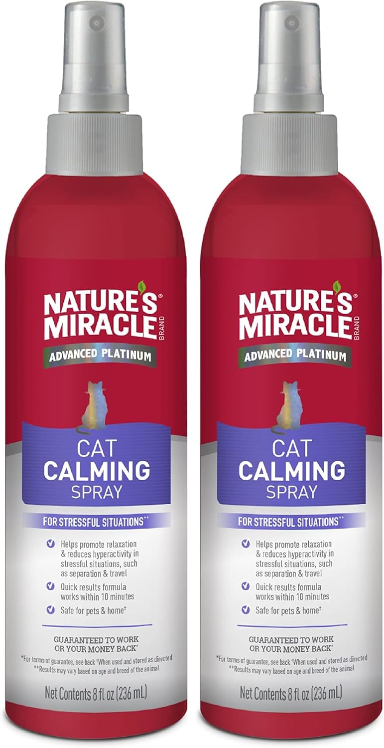 Nature's Miracle Cat Calming Spray, 8 Ounces, Stress-Reducing Formula for Cats - Image 10