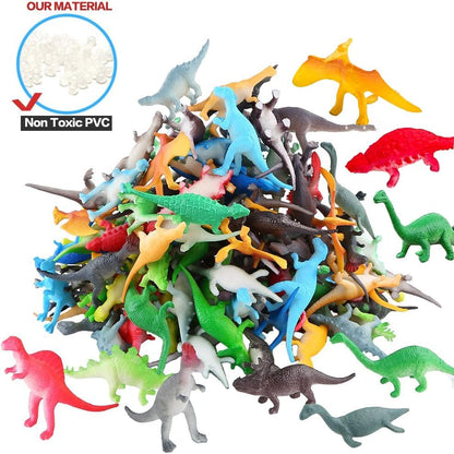 ValeforToy 82 piece dinosaur set inside a gift bag