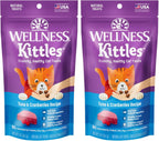 Wellness Kittles Crunchy Cat Treats, All Lifestages, Kitten to Senior, Natural, Grain Free, Chicken and Cranberry Flavor, 2 oz Bag - Image 13