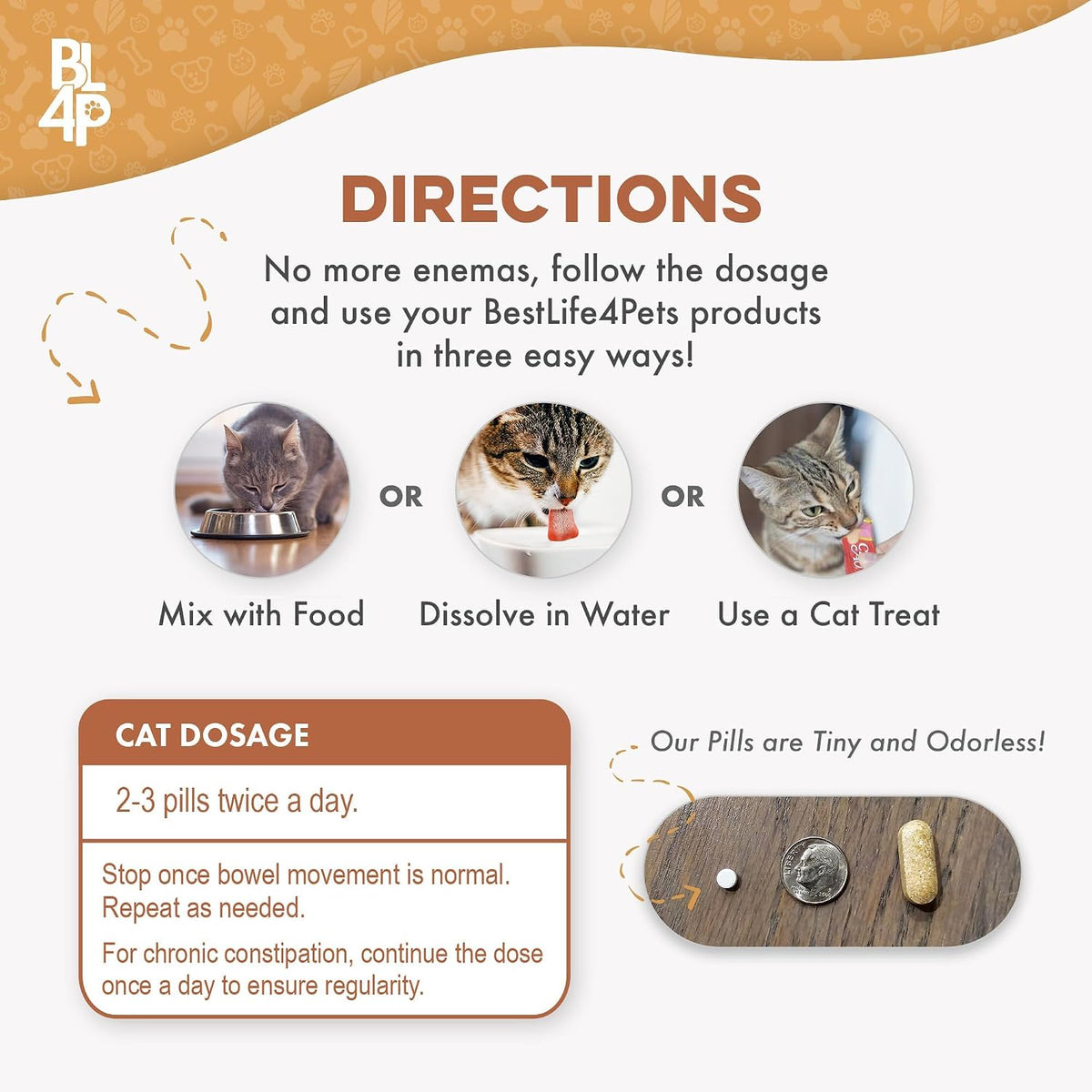 Premium cat digestive health supplement 400 tablets count bottle.