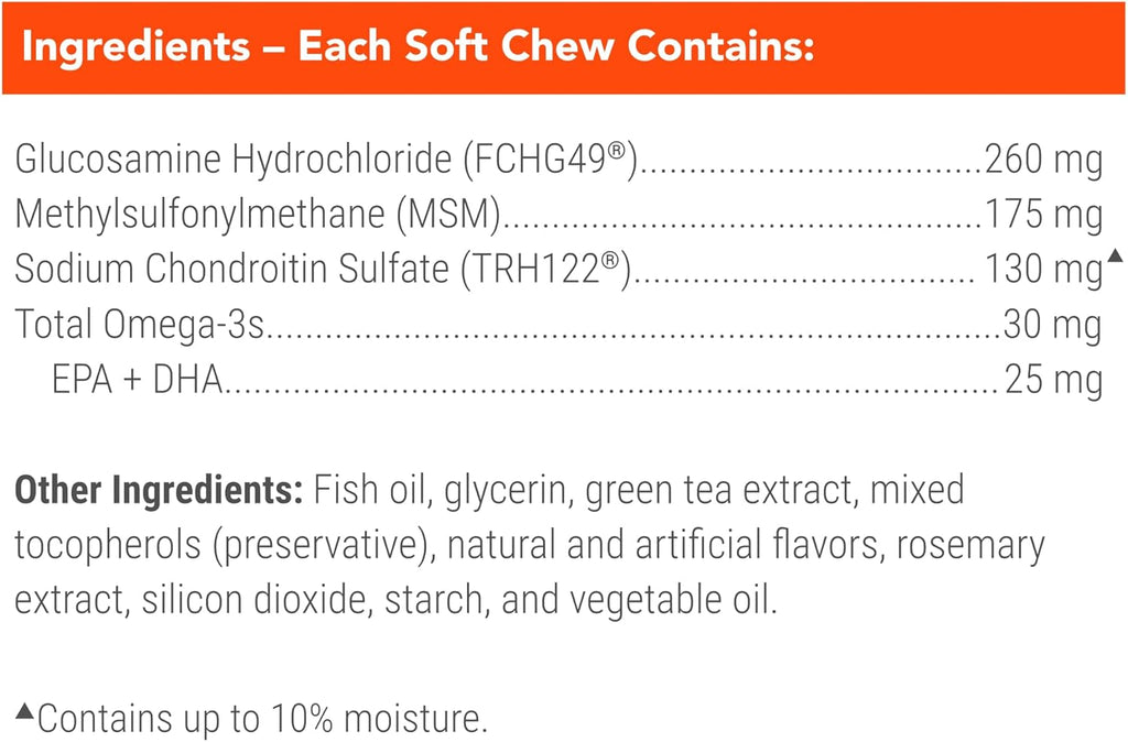 Authentic USA imported Nutramax Cosequin forty five soft chews for pet care in India