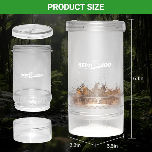 Transparent acrylic cricket shaker for reptiles