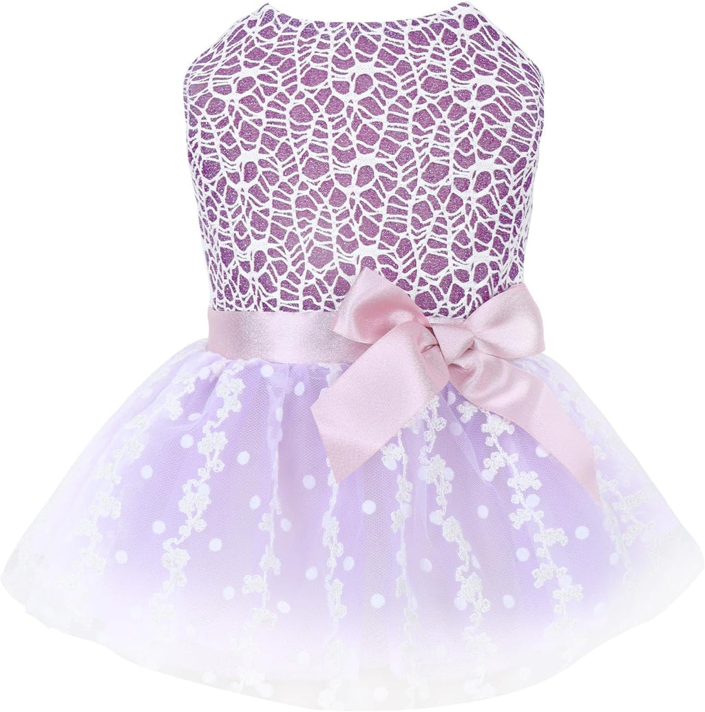 CuteBone Dog Birthday Dress Girl Puppy Skirt Tutu Cat Wedding Outfit Pet Party Clothes for Small Dogs Costume DD15M - Image 13