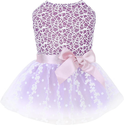 CuteBone Dog Birthday Dress Girl Puppy Skirt Tutu Cat Wedding Outfit Pet Party Clothes for Small Dogs Costume DD15M - Image 13