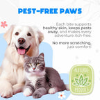 Okkobi premium canine flea and tick defense treats back label dosage instructions