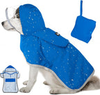 Lukovee Dog Raincoat, Adjustable Dog Rain Jacket with Clear Hooded Double Layer for Large Medium Small Dogs Puppies, Waterproof Rain Coat Poncho with Reflective Storage Pocket & Rim (Yellow, L) - Image 13