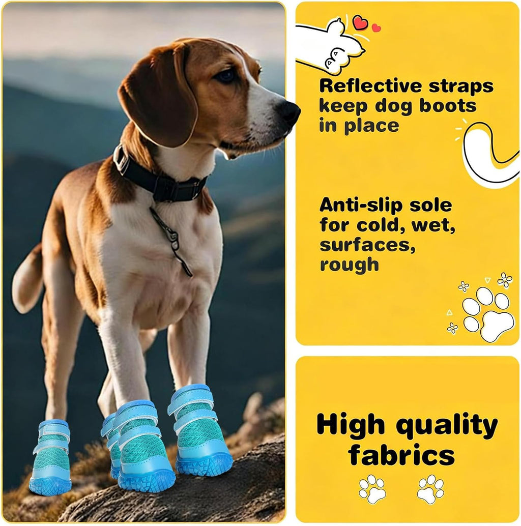 Hcpet dog boots featuring anti-slip rubber sole detail