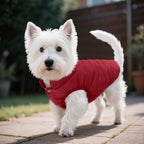 ASENKU Dog Winter Coat - Waterproof Windproof Dog Jacket, Warm Snowproof Doggie Puffer Vest for Cold Weather, Lightweight Snow Coats for Small Medium Large Dogs(L, Red) - Image 9