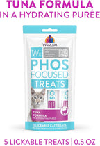 Five tubes of Weruva Wx Phos Focused Tuna Cat Treats