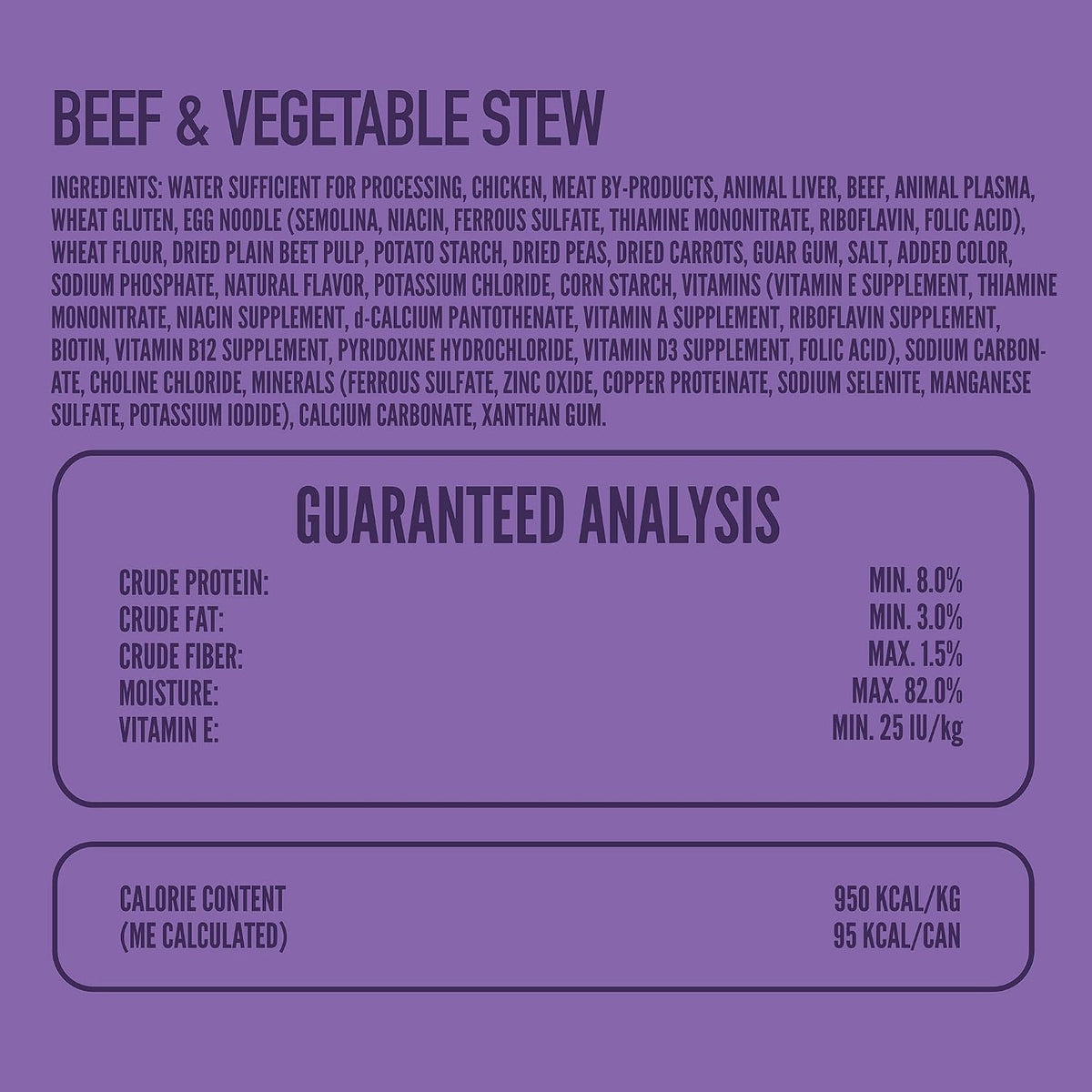 Close up of A Strong Heart beef and vegetable stew ingredients