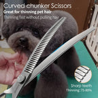 FOGOSP professional grooming shears for large dogs back view