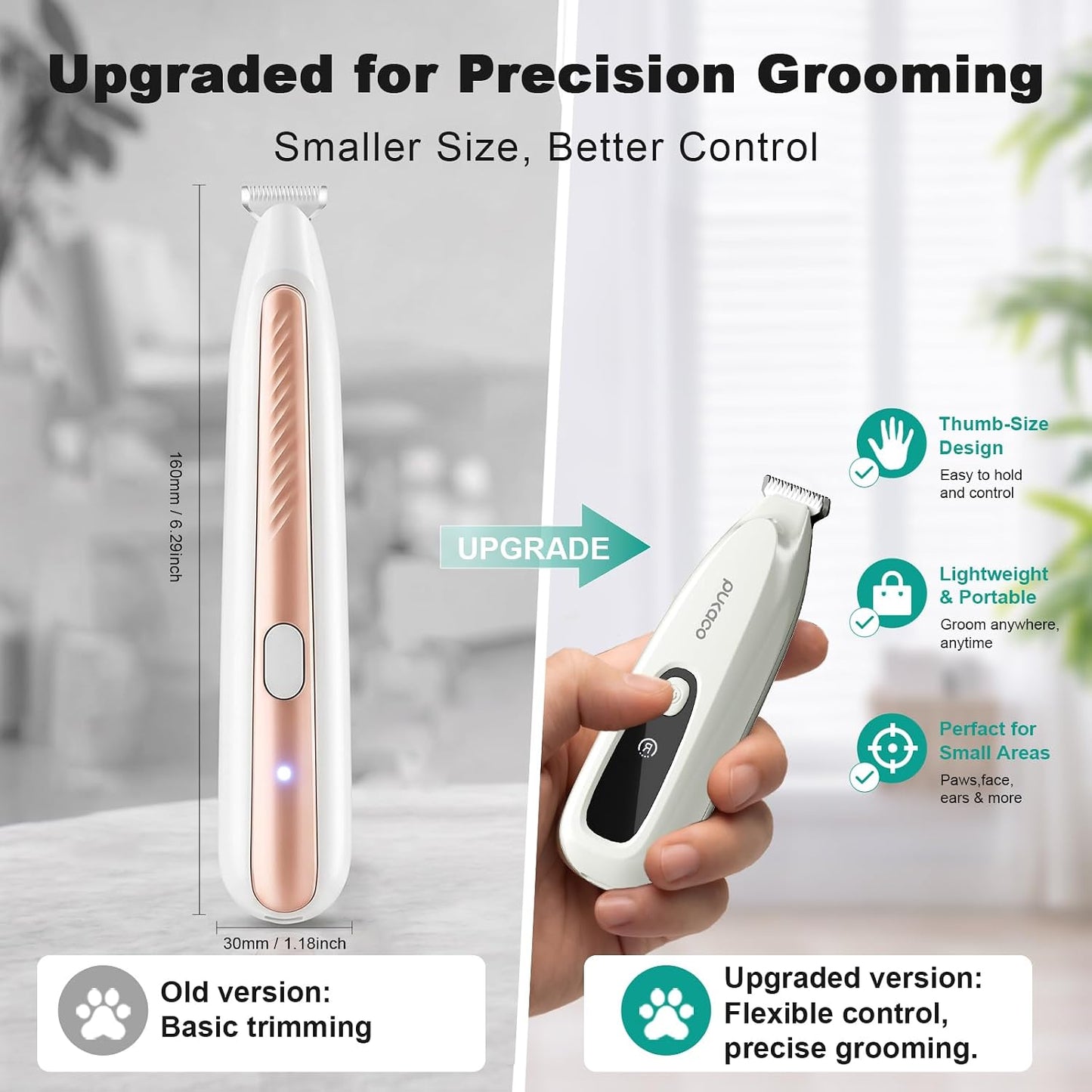 SEONEZU compact animal grooming shaver package contents including the white trimmer device.