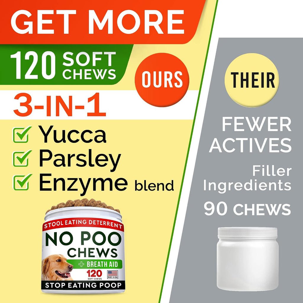 Side view of Strellalab No Poo Chews label and ingredients
