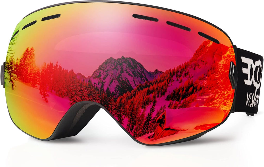 EXP VISION Snowboard Ski Goggles Men Women Youth, Anti Fog OTG Winter Snow Goggles Spherical Detachable Lens - Image 9