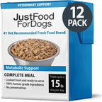 JustFoodForDogs Vet RX Pantry Fresh Prescription Dog Food, Human Grade, Vet Recommended Fresh Pet Meal, Limited Ingredient, Prescription Diet, Hepatic Support Low Protein, 12.5oz- 12 Pack - Image 12