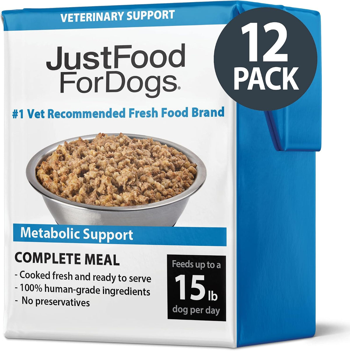 JustFoodForDogs Vet RX Pantry Fresh Prescription Dog Food, Human Grade, Vet Recommended Fresh Pet Meal, Limited Ingredient, Prescription Diet, Hepatic Support Low Protein, 12.5oz- 12 Pack - Image 12
