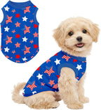 American Flag Dog Shirts for Small Dog 4th of July Cute Small Dog T-Shirt Soft Puppy Clothes Sleeveless Shirt Independence Day Celebrations Boy Girl Pet Outfits M - Image 13