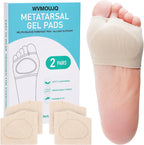 NAIERT Metatarsal Gel Foot Pads front view for ball of foot relief.