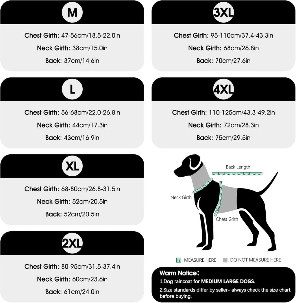 Waterproof dog jacket with reflective safety strips back view