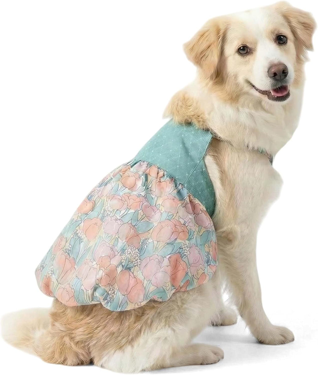 FLAdorepet Large Dog Princess Dress,Pet Christmas Holiday Wedding Princess Dress Costume Outfits for Extra Large Dogs Girl,Soft Stain Summer Pet Clothes Vest Apparel (White, 6XL) - Image 9