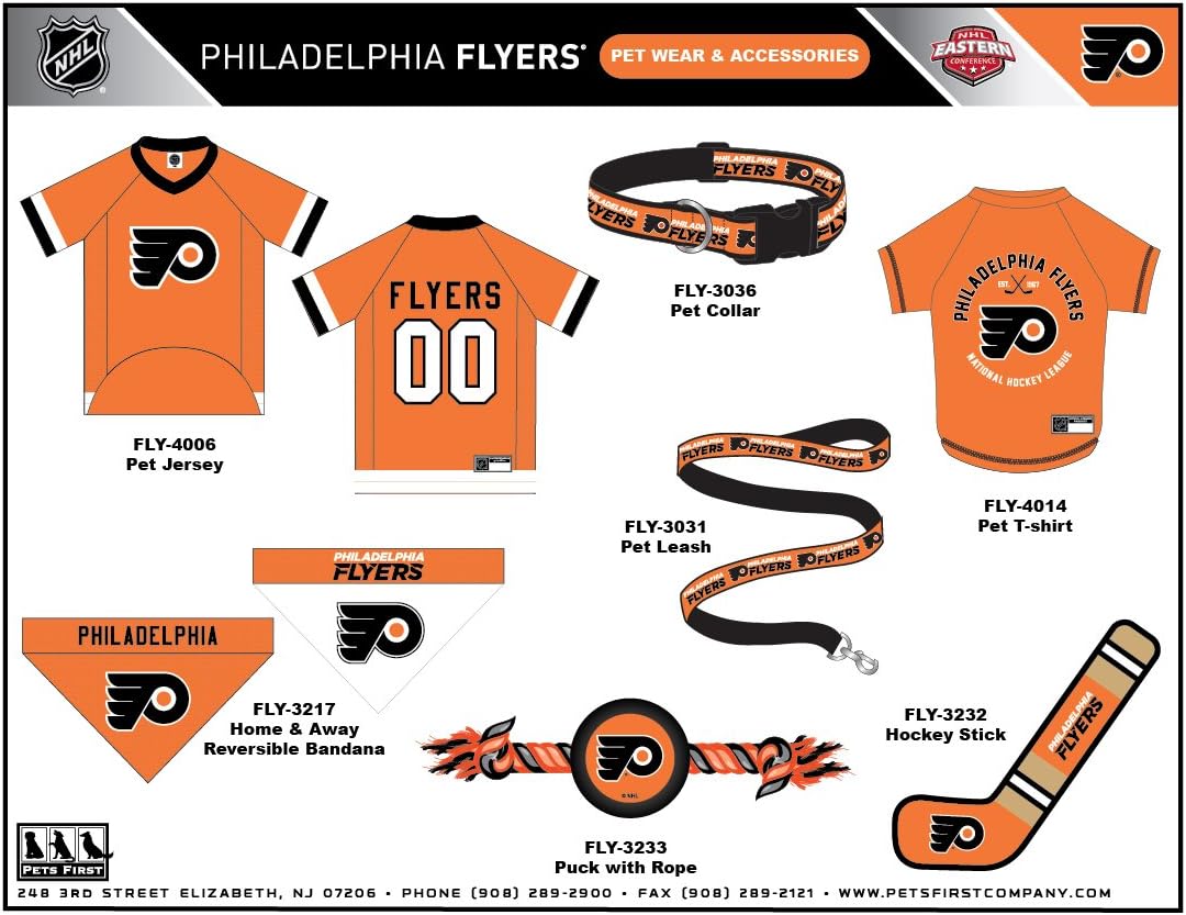 Pets First Philadelphia Flyers pet leash packaging view
