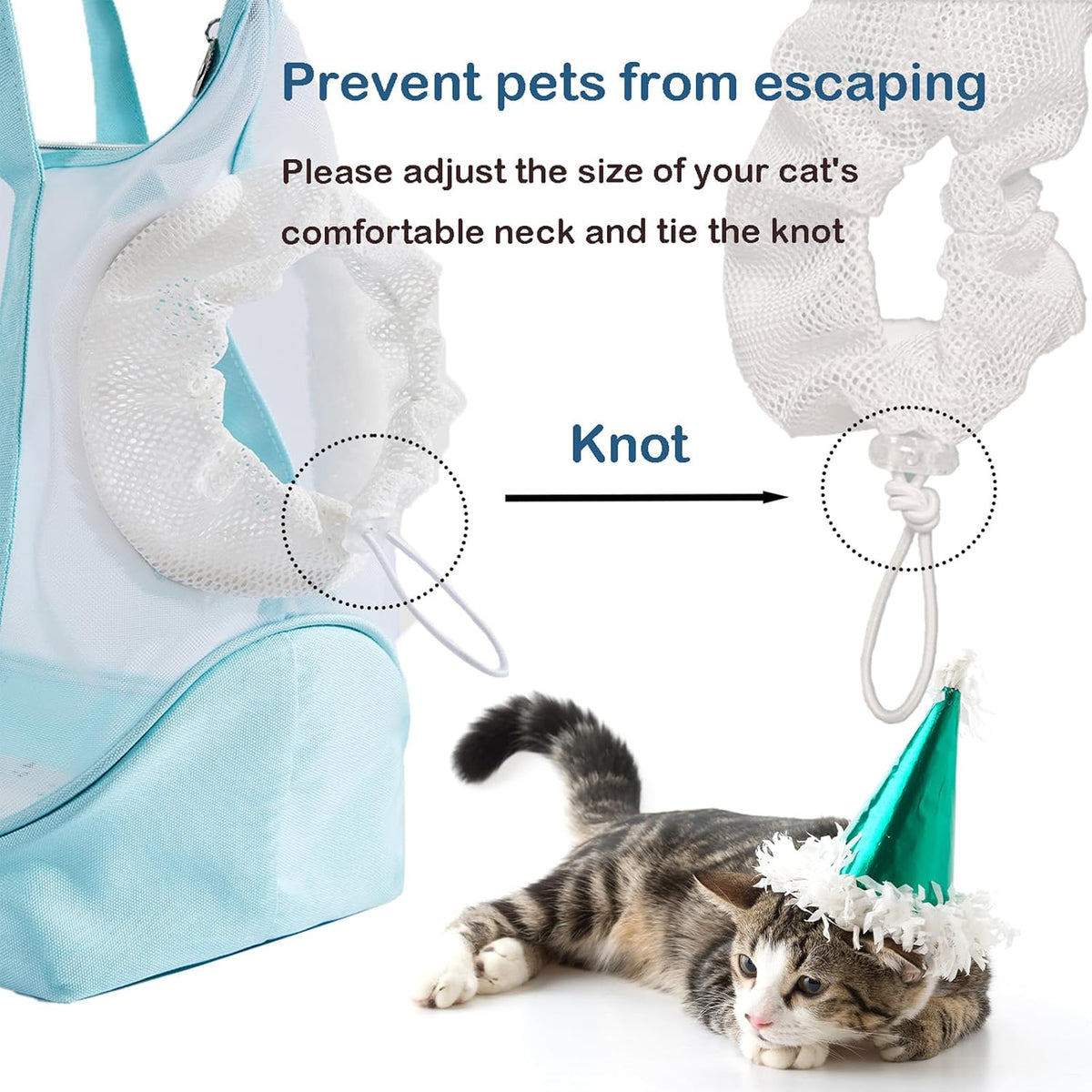 Vinqki cat carrier folded flat for compact storage