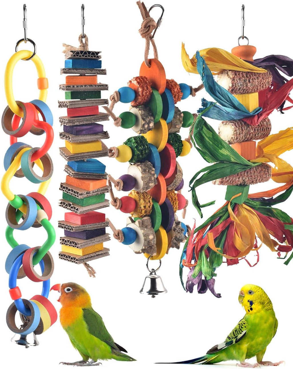 Two pack set of Bissap parrot cage accessories