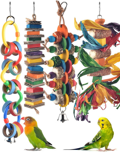 A secure attachment hook detail on the top of the Bissap premium imported bird cage entertainment toy.