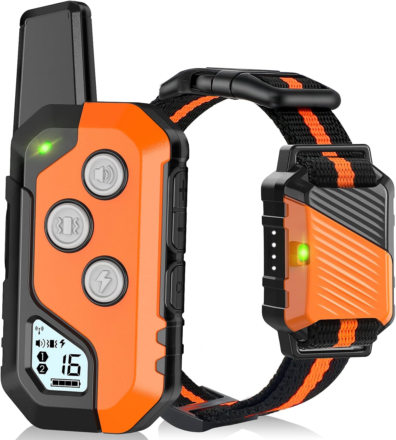 PIOUNS PD01 dog training shock collar with remote front view