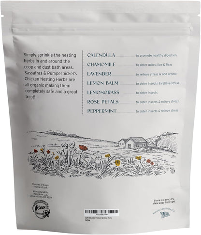 Side profile of Sassafras and Pumpernickel 10 ounce resealable herb bag