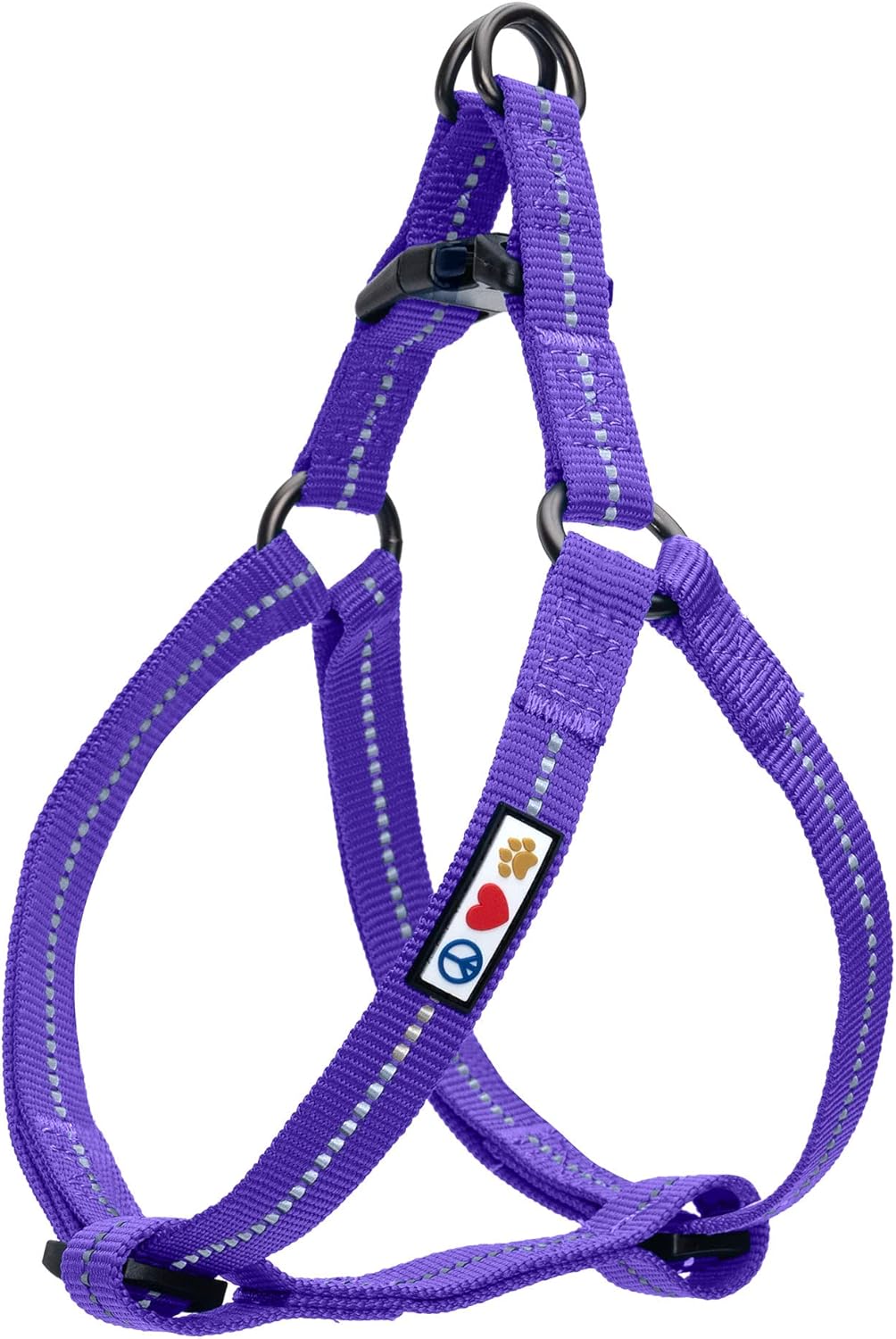 Pawtitas Multicolor Step-in Dog Harness - Adjustable No-Pull Vest for Puppies to Seniors, Safe & Comfortable S Blue/Teal/Yellow - Image 15