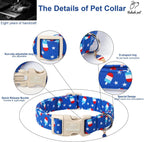 Babole Pet collar metal D-ring and matching charm detail