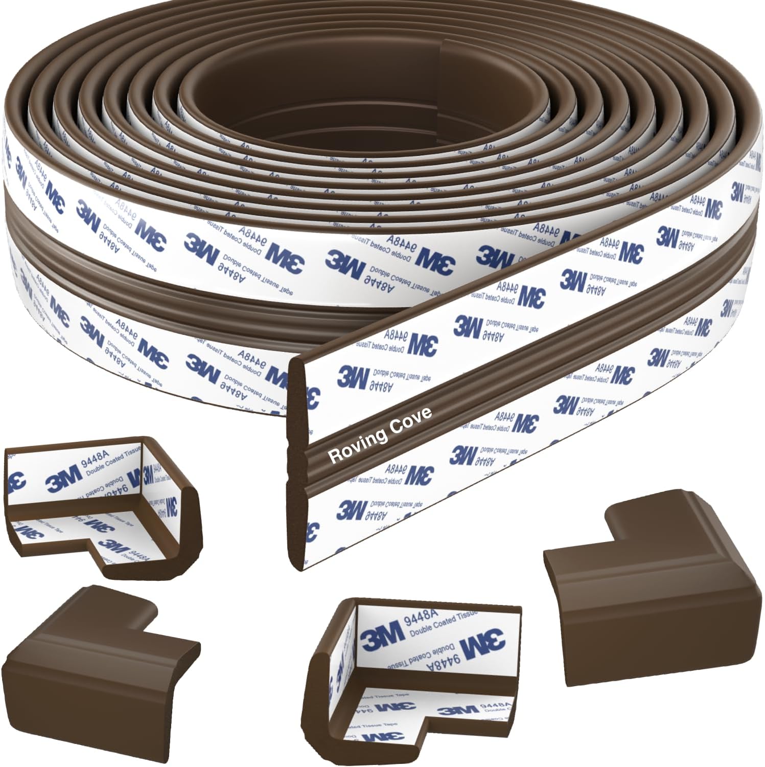 Roving Cove PreFit coffee brown furniture edge guard and corner protector set