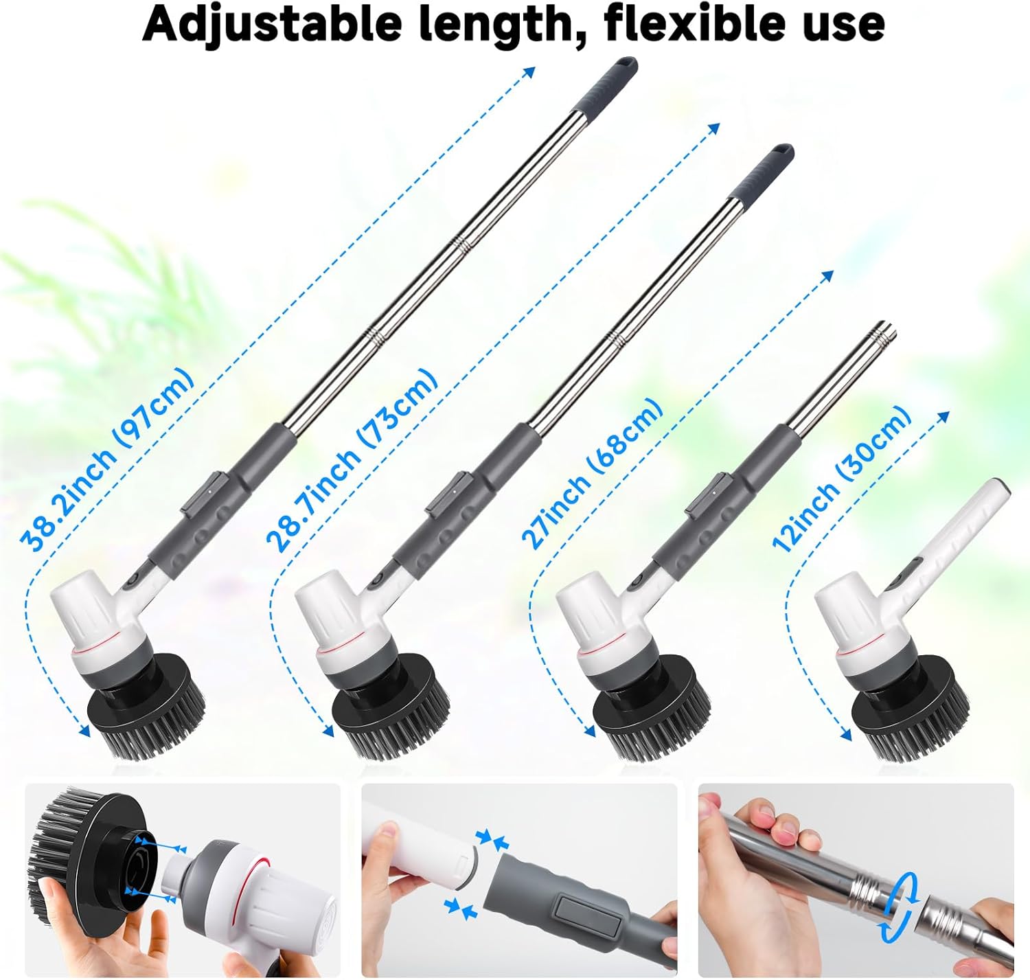 AQQA aquarium cleaning kit packaging displaying the cordless rechargeable handheld unit and accessories.
