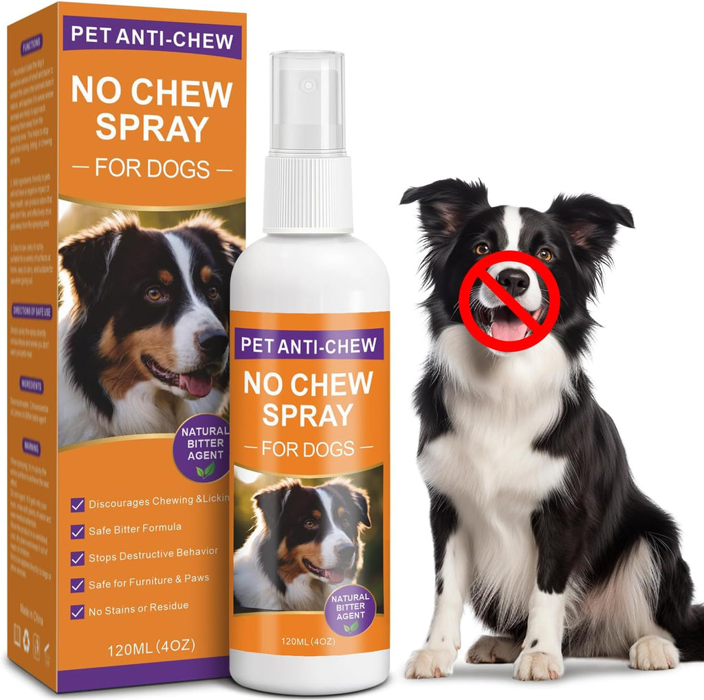 Yiqisufa no chew spray for dogs 120ml bottle front view