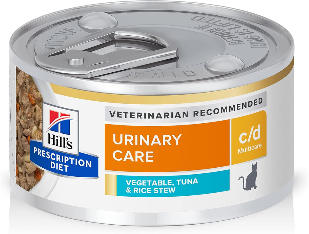 Hill's Prescription Diet c/d Multicare Urinary Care Wet Cat Food, Chicken & Vegetable Stew, 2.9 oz. Cans, 24-Pack - Image 13