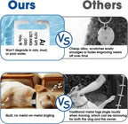 TechMark noise free custom pet nameplate for one inch wide dog collars