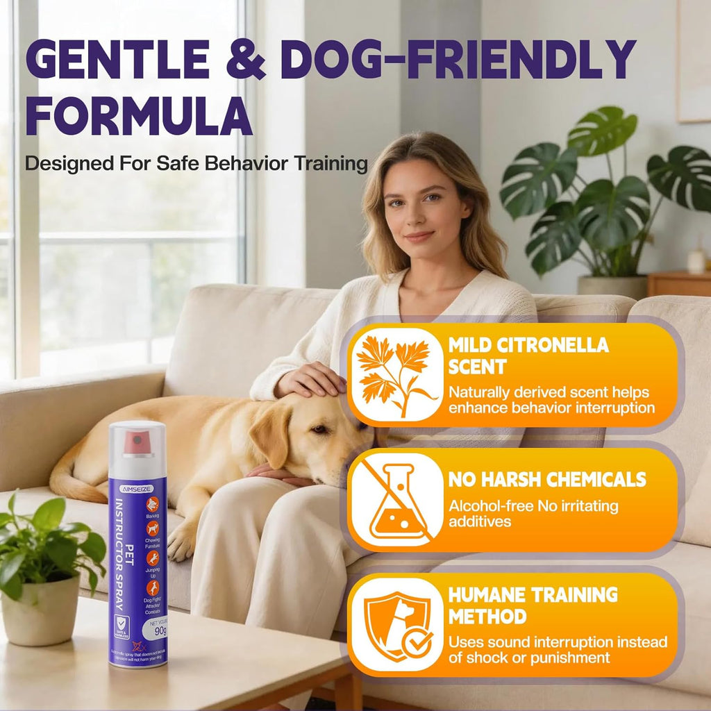 Aimseize dog trainer spray 90 milliliter packaging