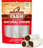 Natural Farm Peanut Butter Filled Bones (3-4 Inch, 6 Count), Limited Ingredient, Natural Stuffed Dental Dog Bone Treats for Dogs, Made with Real Beef - Image 11