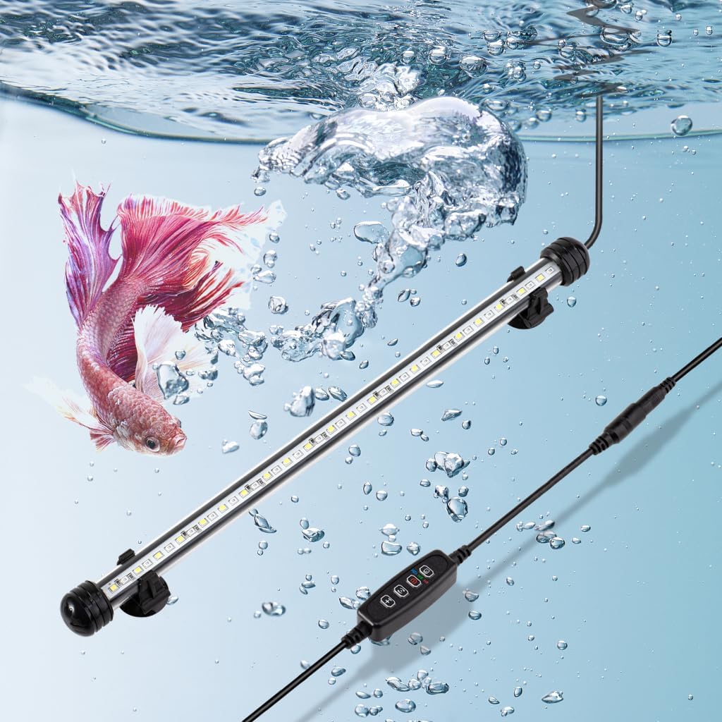 DaToo 4W 7.5inch Submersible Aquarium Light Underwater Fish Tank Light LED Aquarium Light Bar with Timer Auto On/Off and Dimmer Adjustable Brightness, 1 Yr Warranty - Image 11