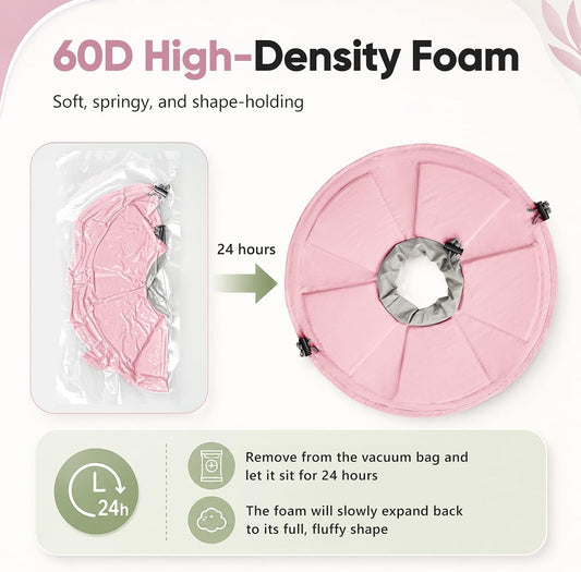Adjustable drawstring detail on Pawfun soft Elizabethan cat collar