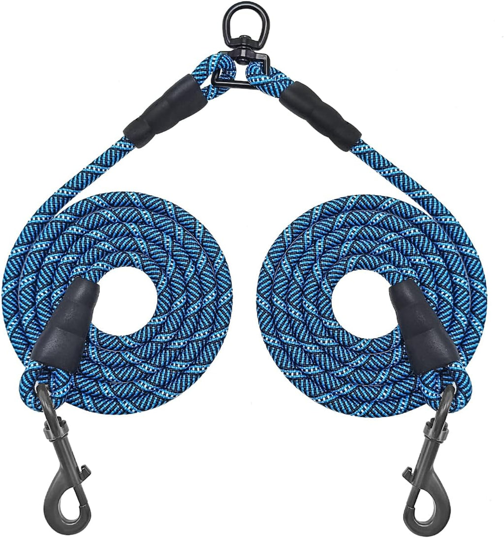 5 FT Double Dog Leash Coupler, Extension Rope for Two Dogs Walking, No Tangle Dual Strong Dog Lead Splitter, for Large Medium Dogs (3/8" X 1.5m -Black) - Image 10