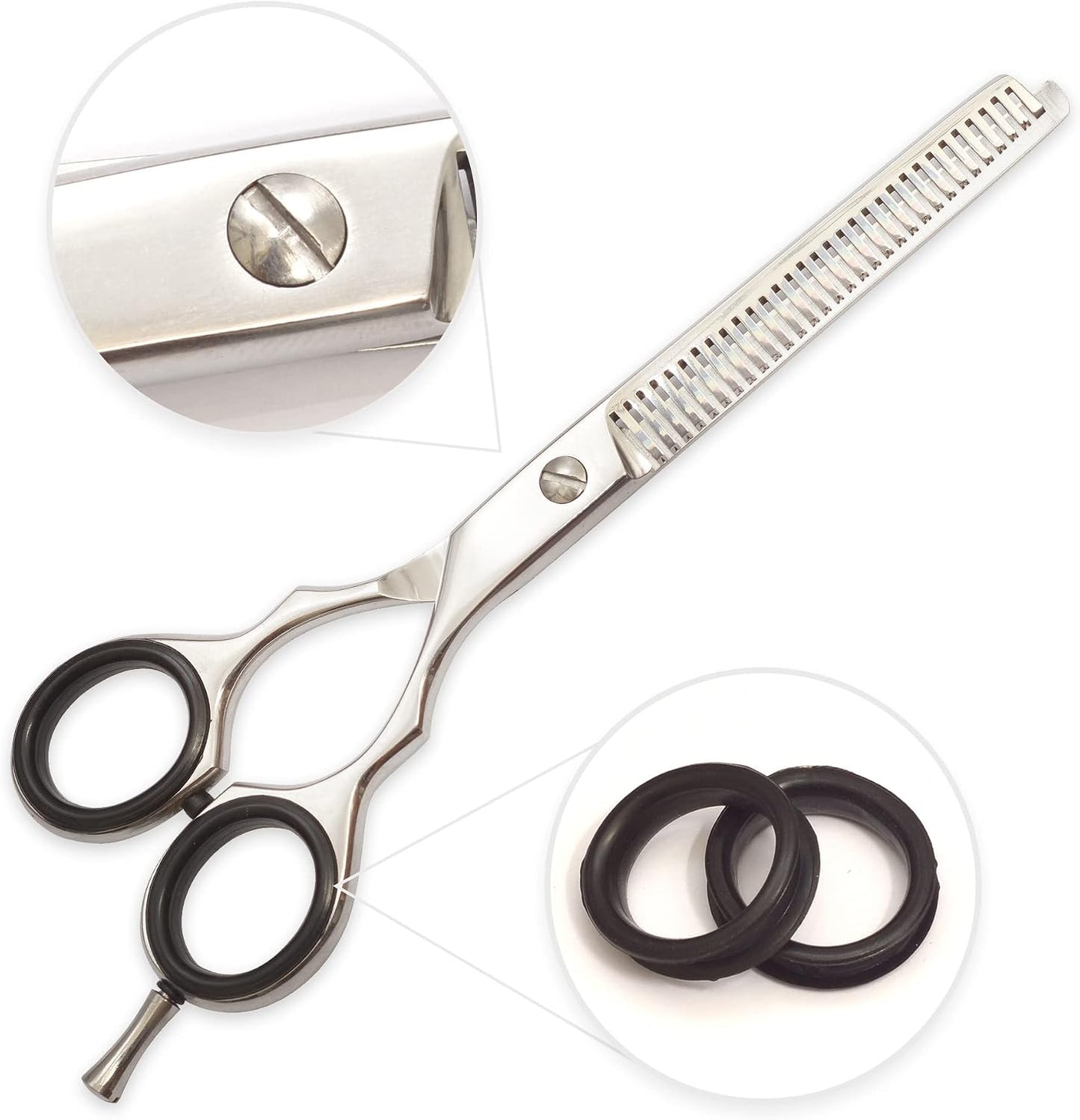 Sharonds thinning scissors held by professional stylist
