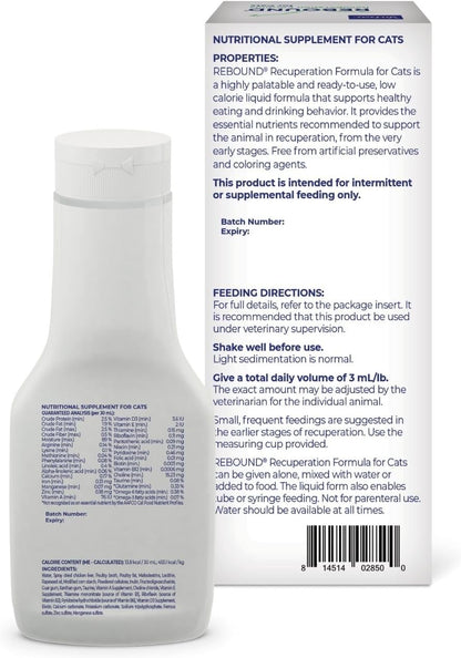 Virbac Rebound liquid nutritional supplement for feline recovery