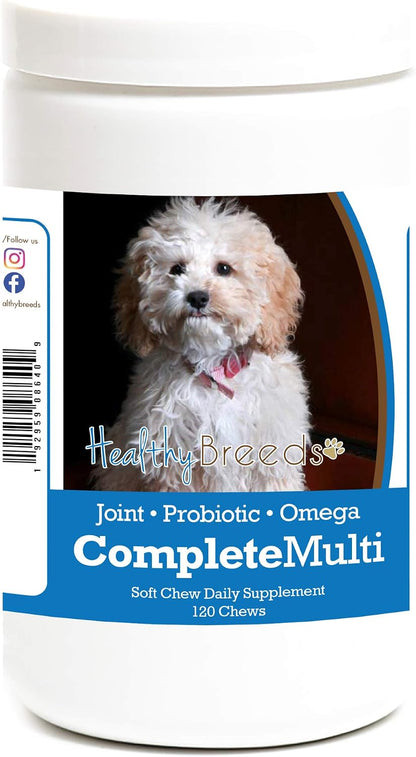 Healthy Breeds dog multivitamin ingredient list view