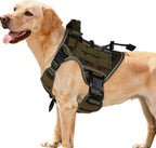 Heavy-Duty Tactical Dog Harness for Large Dogs, No Pull Adjustable Reflective Pet Vest with Molle System, K9 Military-Grade Control for Service Training, Outdoor & 10+ Breeds, Pink Camo, Medium - Image 13
