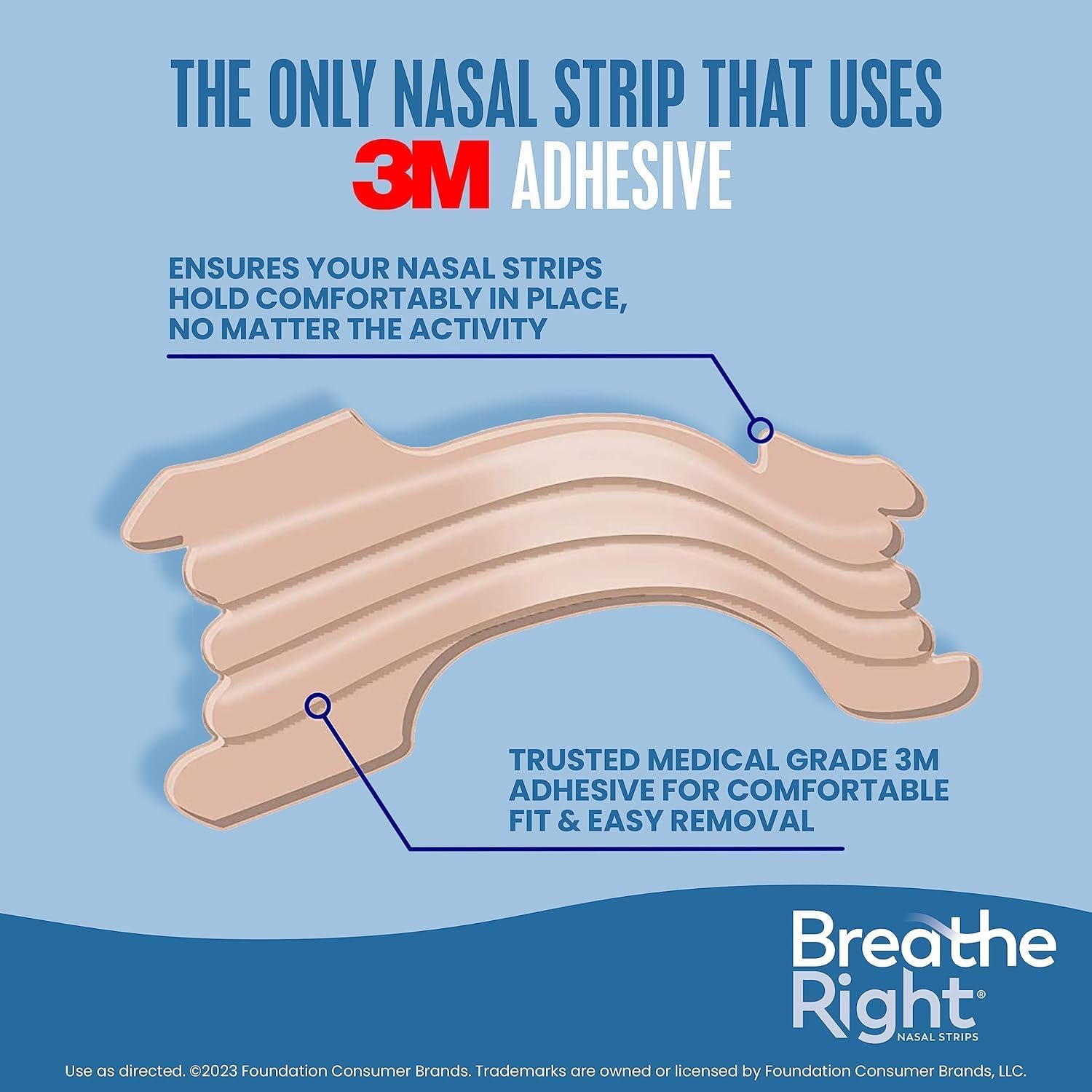Breathe Right Nasal Strips, Extra Strength Tan Nose Strips, Drug-Free Nasal Congestion Relief for Better Breathing, Help Relieve Snoring, Caused by Colds & Allergies, Deviated Septum, 26ct - Image 5